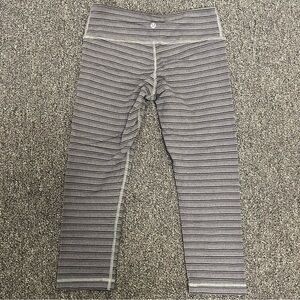 lululemon athletica Kids Gray Striped Leggings